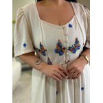 Vestido Plus Sofia Cru Linho