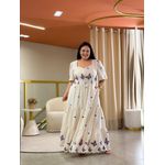 Vestido Plus Sofia Cru Linho