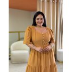 Vestido Plus Sofia Caramelo