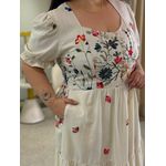 Vestido Plus Tayna Cru Linho