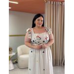Vestido Plus Taynara Cru Linho