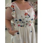 Vestido Plus Taynara Cru Linho