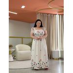 Vestido Plus Taynara Cru Linho