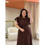 Vestido Liz Plus Café