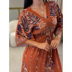 Vestido Tais Terracota