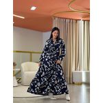 Vestido Valentina Azul Marinho