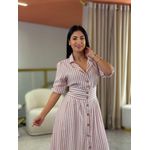 Vestido Mila Rose E Branco 