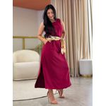Vestido Diana Marsala