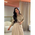 Camisa Cleo Caramelo E Marrom
