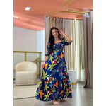 Vestido Clarice Azul Tucano