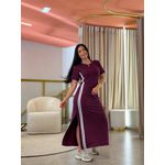 Vestido Roberta Marsala E Branco
