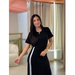 Vestido Roberta Preto E Branco