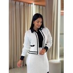 Conjunto Charlote Branco E Preto