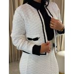 Conjunto Charlote Branco E Preto