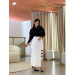 Conjunto Charlote Branco E Preto