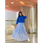 Saia Louise Azul Bebe