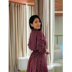 Vestido Larissa Marsala Poá