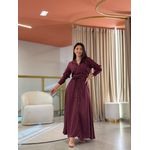 Vestido Larissa Marsala Poá