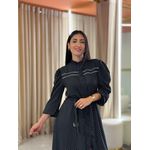 Vestido Rayssa Preto Poá