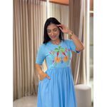 Vestido Kiara Azul Bebe