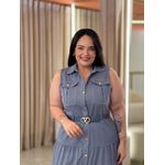 Vestido Isabel Azul Petróleo 