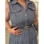 Vestido Isabel Azul Petróleo 
