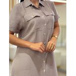 Vestido Fabi Caqui