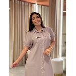 Vestido Fabi Caqui