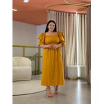 Vestido Thassia Mostarda