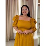 Vestido Thassia Mostarda