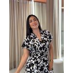 Vestido Emily Branco E Preto