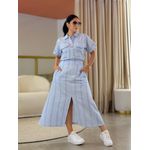 Conjunto Celina Azul E Branco