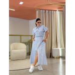Conjunto Celina Azul E Branco