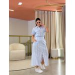 Conjunto Celina Azul E Branco