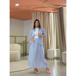 Conjunto Maria Flor Azul E Branco