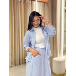 Conjunto Maria Flor Azul E Branco