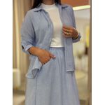 Conjunto Maria Flor Azul E Branco