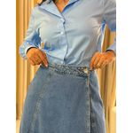 Saia Jade Azul Jeans 