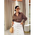 Camisa Olivia Café