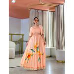 Vestido Paloma Salmão Floral 