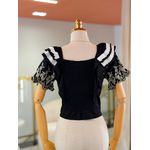 Blusa Barbara Preto E Branco