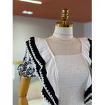 Blusa Barbara Branco E Preto