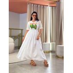 Vestido Kiara Branco Tropical 