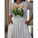 Vestido Kiara Branco Tropical 