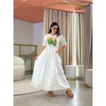 Vestido Kiara Branco Tropical 