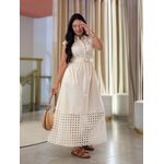 Vestido Isabele Creme