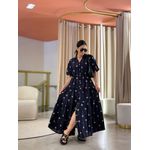 Vestido Lana Azul Marinho