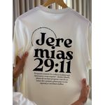 Camiseta Promessa Jeremias 29:11 Off White