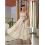 Vestido Lara Creme Floral