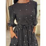 Vestido Antonela Preto E Branco